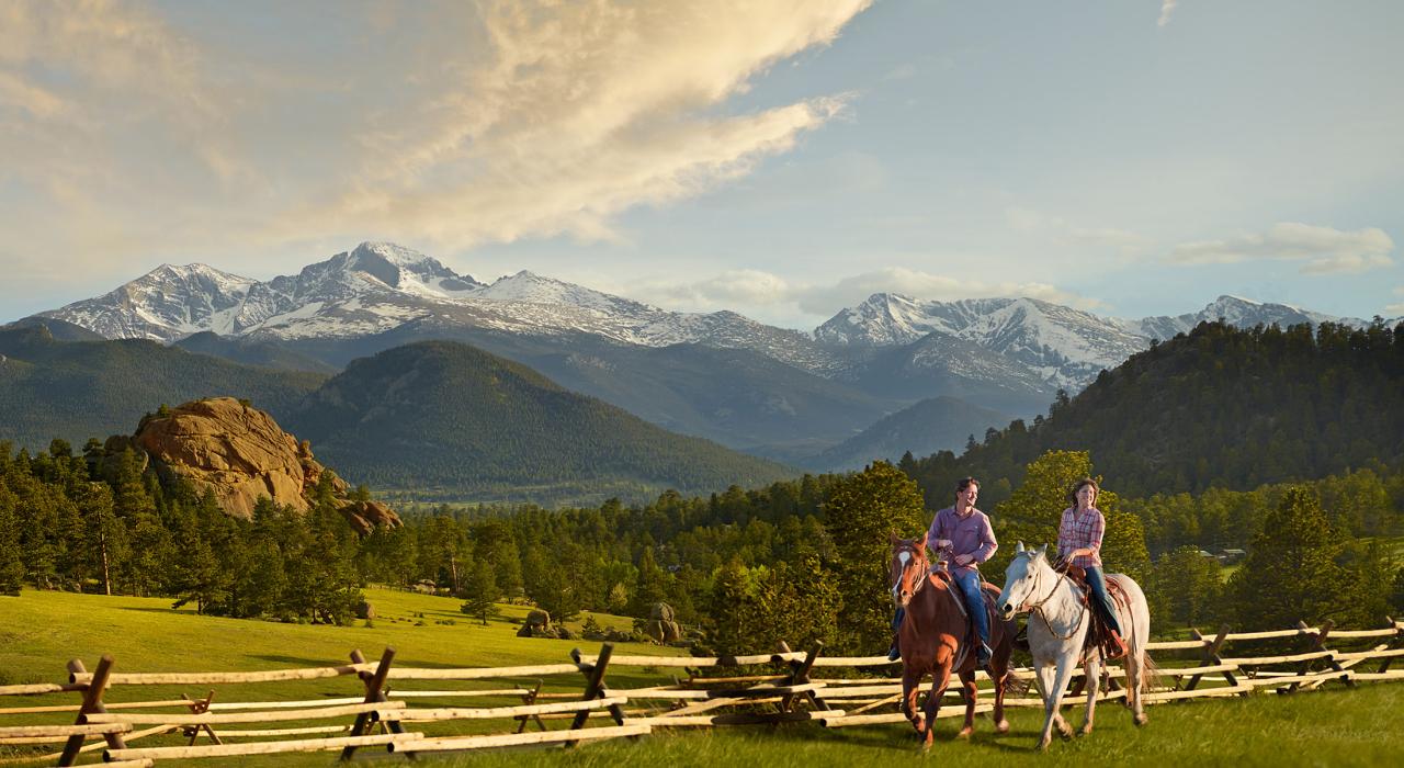 Exploring the Estes Park landscape on horseback Exploring the Estes Park landscape on horseback