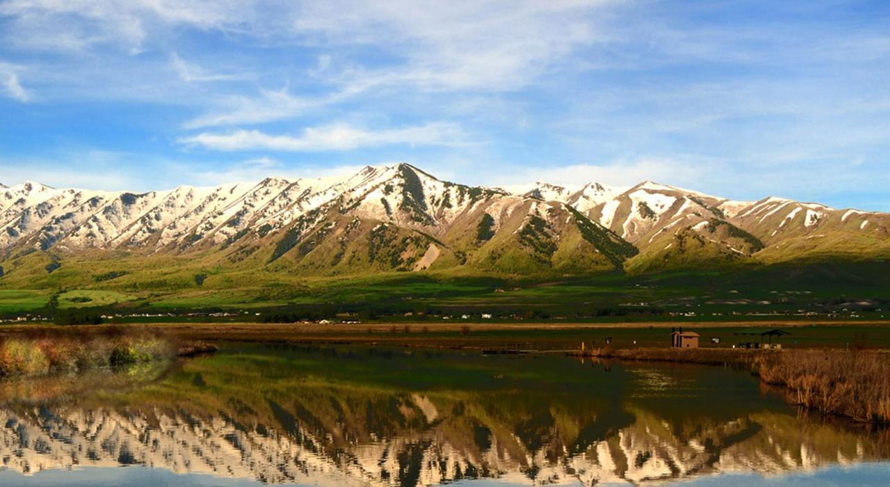 The Wellsville Mountains, providing a beautiful backdrop The Wellsville Mountains, providing a beautiful backdrop