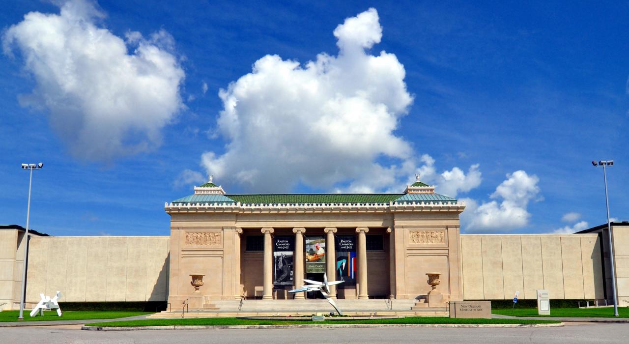 路易斯安那州新奥尔良艺术博物馆的外观