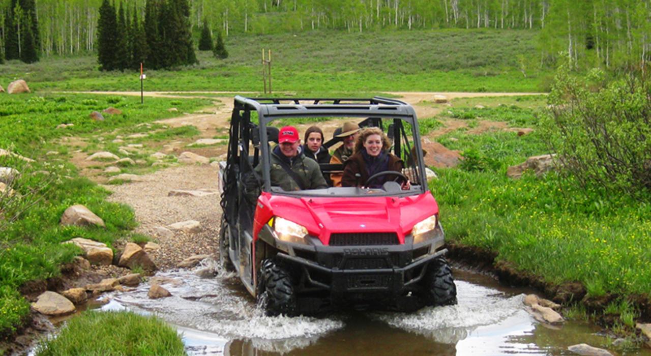 Off-road adventure in an RZR utility vehicle at Beaver Creek Lodge Off-road adventure in an RZR utility vehicle at Beaver Creek Lodge