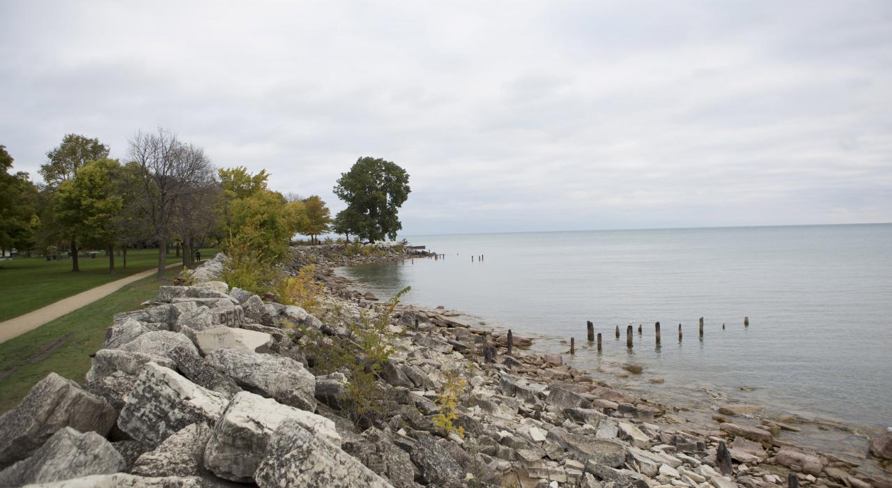 芝加哥北岸是个晨跑的好地方