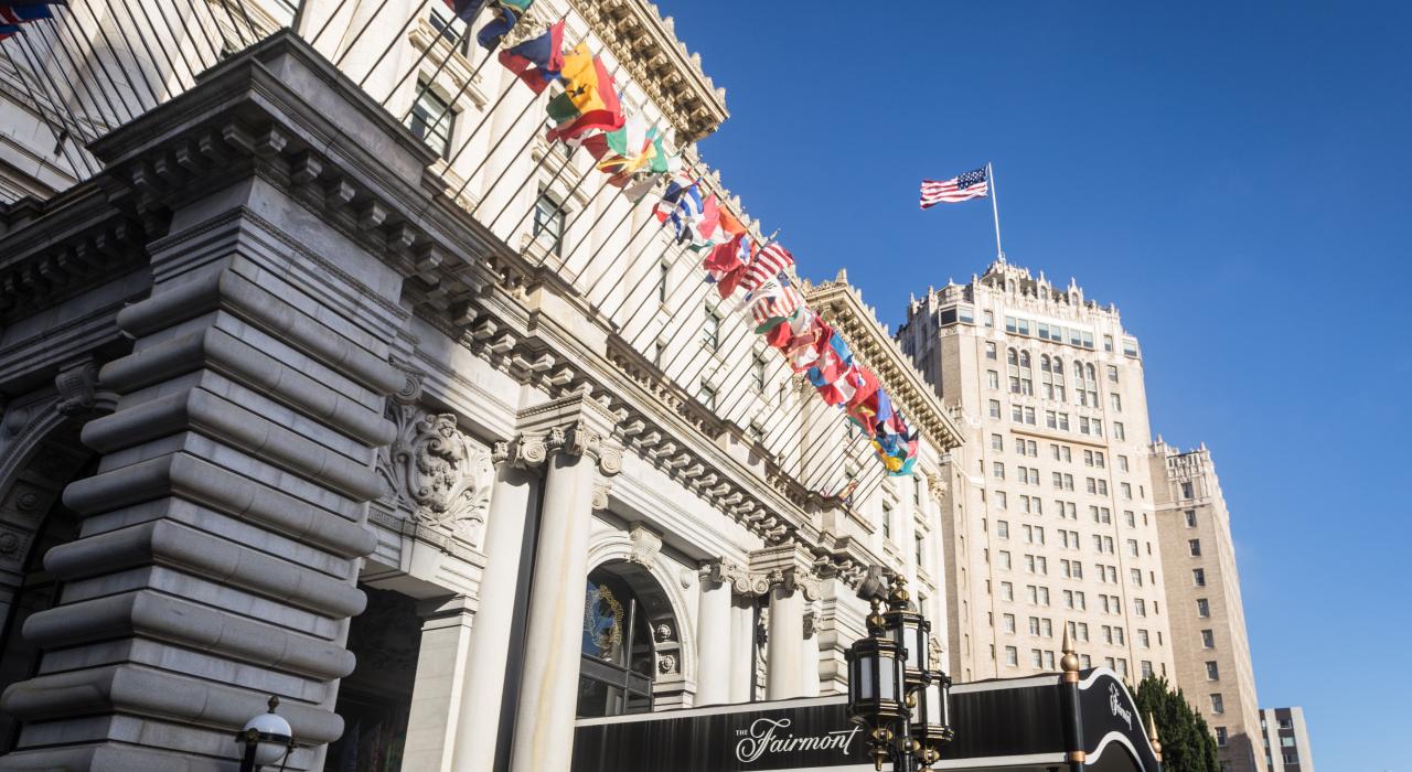 豪华酒店菲尔蒙特的外部