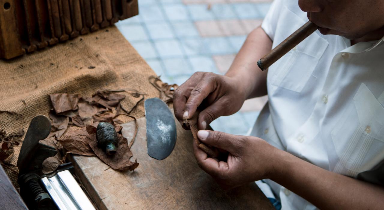 小哈瓦那的古巴雪茄制作工艺