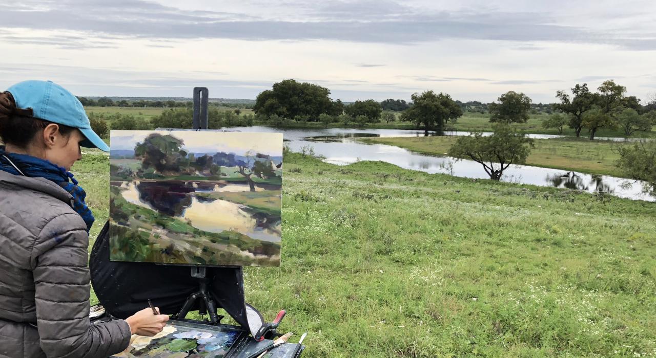 在圣安吉洛 EnPleinAirTEXAS National Competition & Cinch Roping Fiesta 全国赛和嘉年华期间,体验户外绘画创作 在圣安吉洛 EnPleinAirTEXAS National Competition & Cinch Roping Fiesta 全国赛和嘉年华期间,体验户外绘画创作