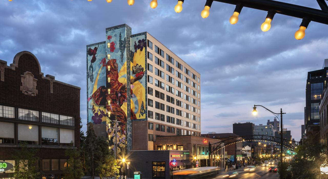 "The Journey" mural, painted by Ryan Sarfati and Eric Skotnes, on the side of The Graduate Hotel in the Short North Arts District "The Journey" mural, painted by Ryan Sarfati and Eric Skotnes, on the side of The Graduate Hotel in the Short North Arts District