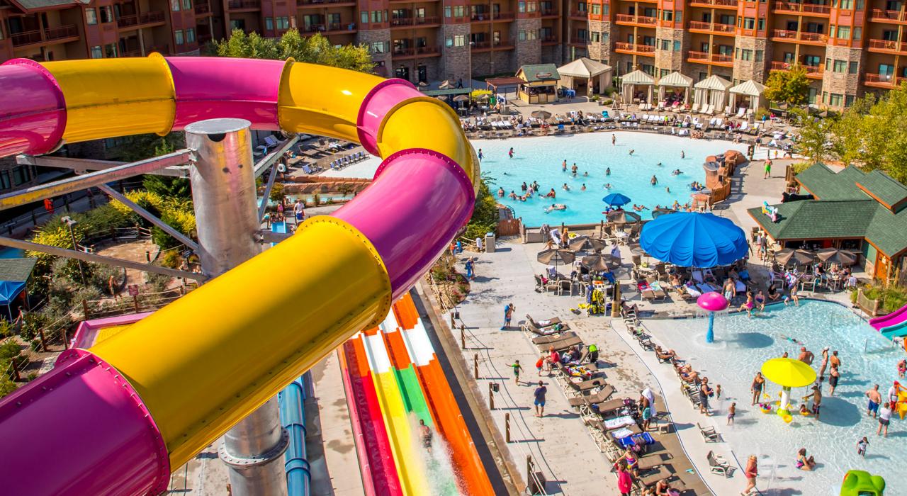 Wilderness at the Smokies River Lodge 酒店的水上乐园