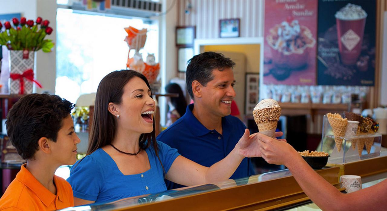 到 Kilwins 商店买个清凉可口的冰激凌