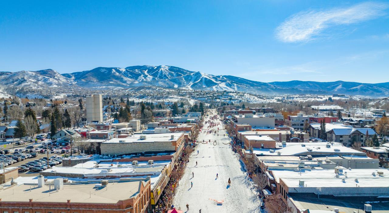 斯廷博特斯普林斯的冬季胜景