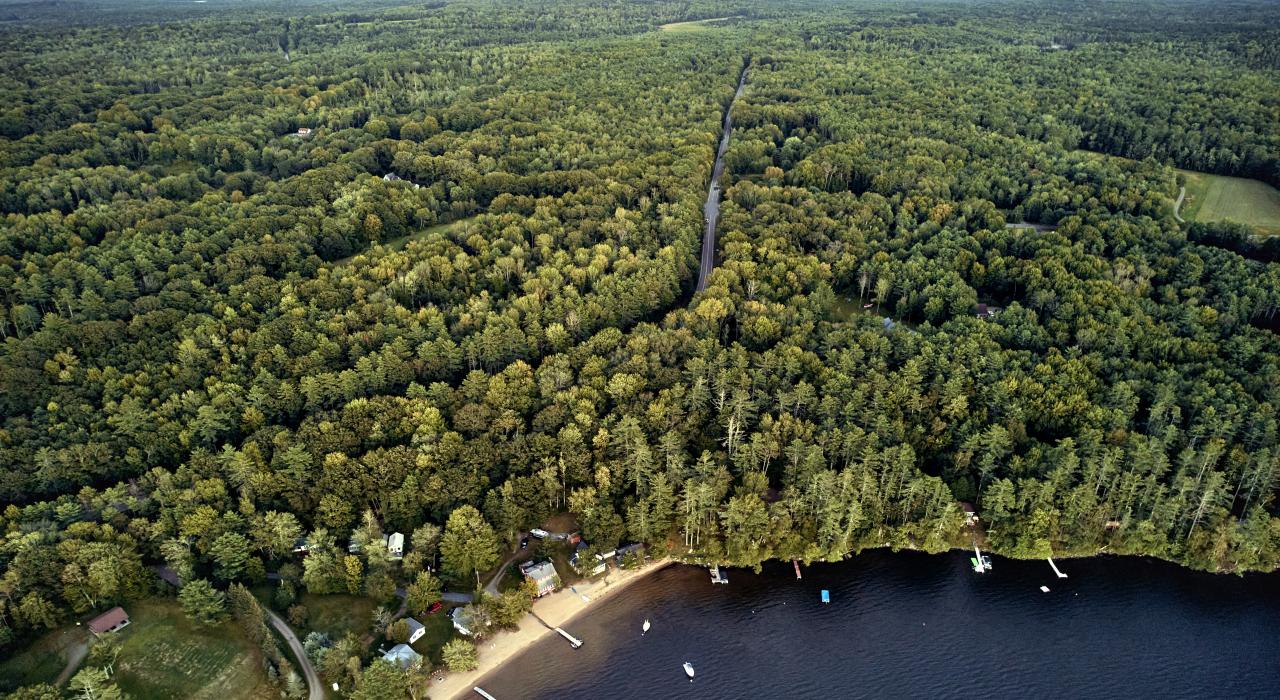 缅因州达马里斯科塔航拍图