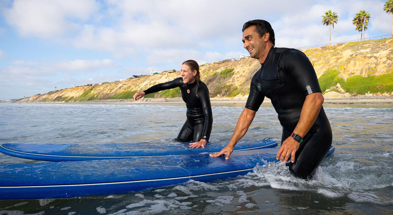 在卡尔斯巴德海滩度过美好的一天
