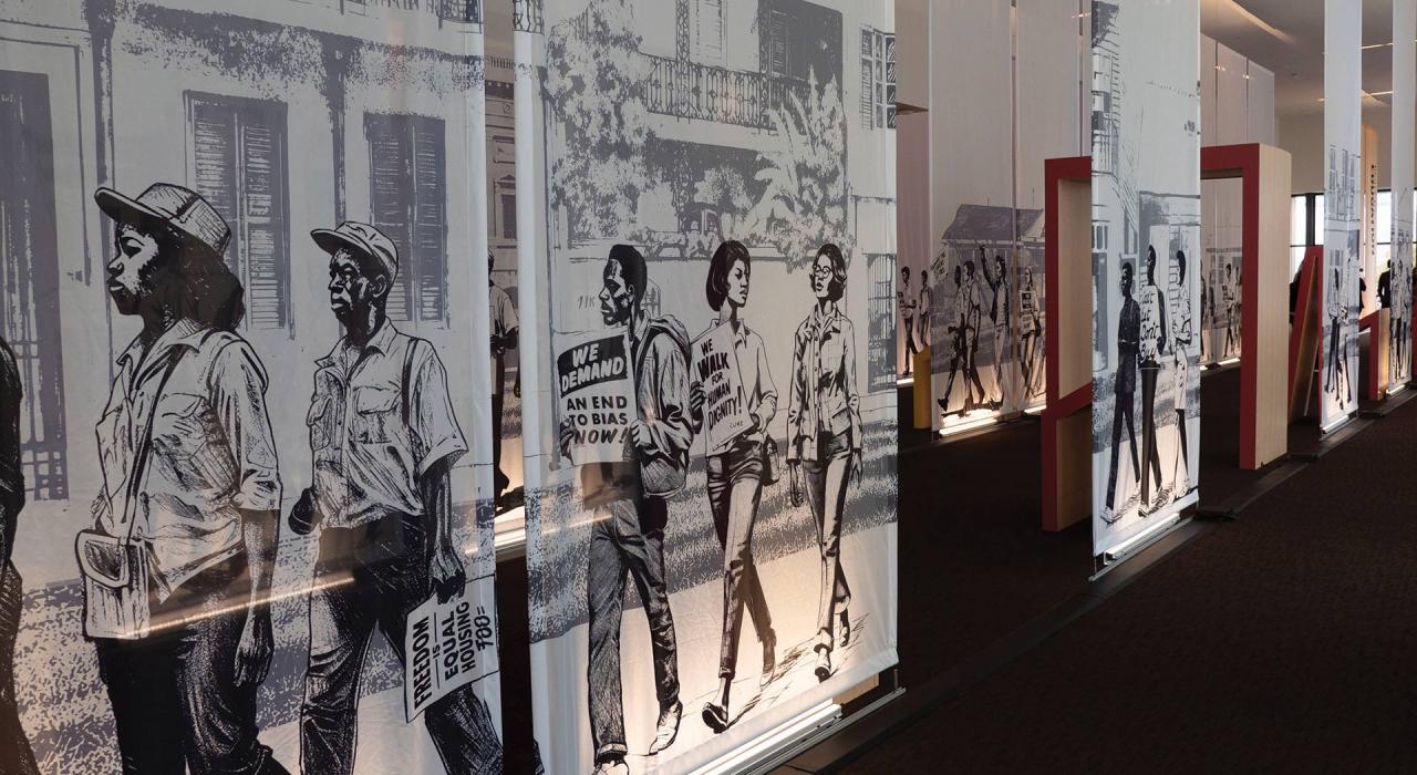 路易斯安那州新奥尔良路易斯安那州民权博物馆的展览