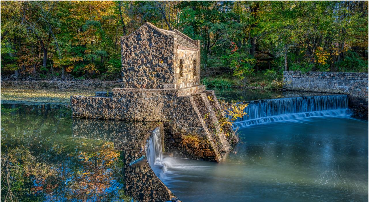 新泽西州莫里斯敦的 Speedwell Lake 湖