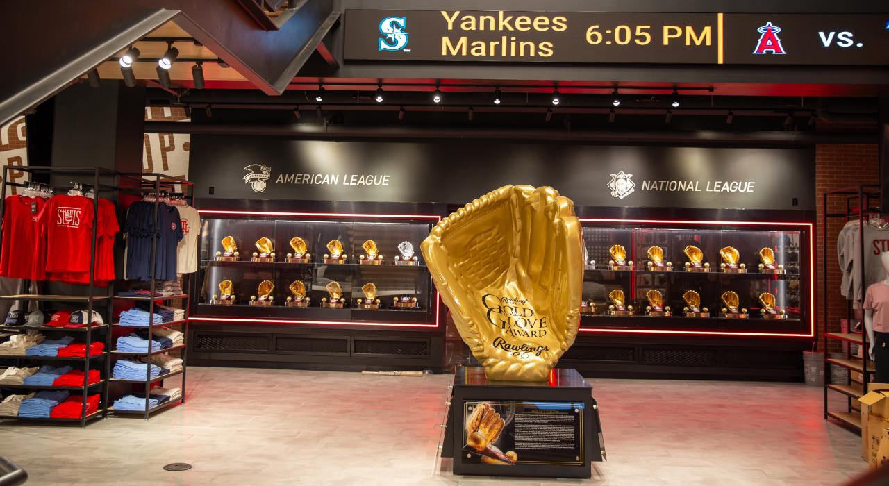 Rawlings Experience 棒球体验中心展出的棒球装备和收藏品 Rawlings Experience 棒球体验中心展出的棒球装备和收藏品