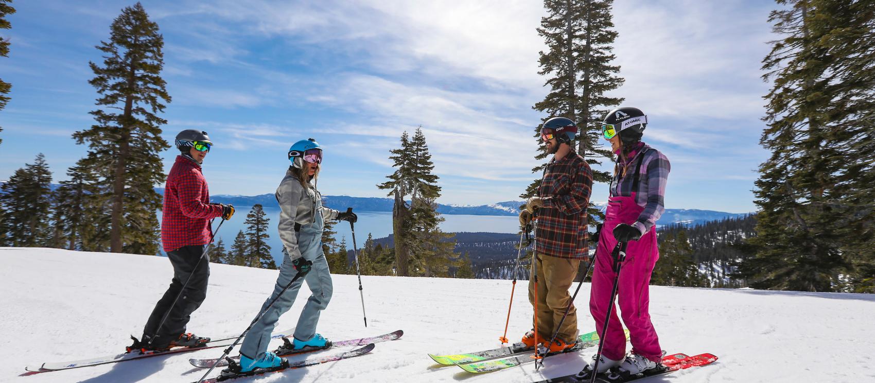 适合在太浩湖畔滑雪的好天气